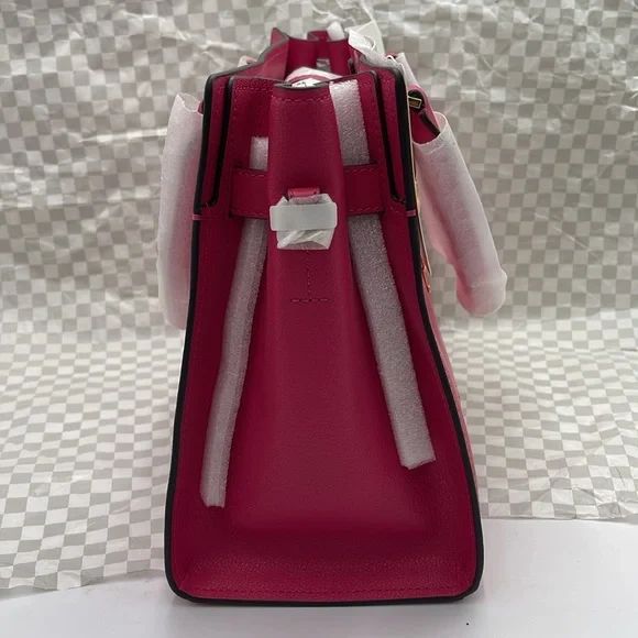 MICHAEL KORS HAMILTON MEDIUM SATCHEL 
 COLOR: Electric Pink 
NWT - Picture 4 of 16